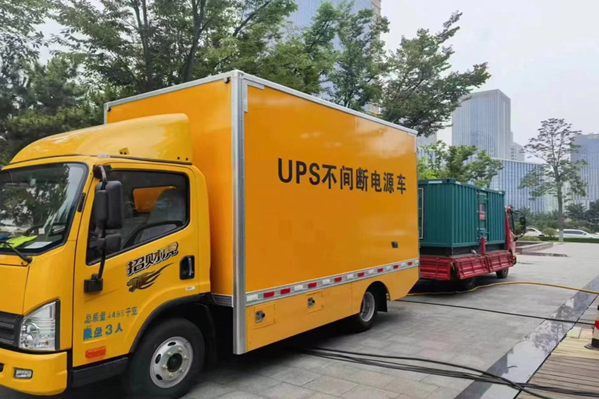 徽县发电机租赁施工现场
