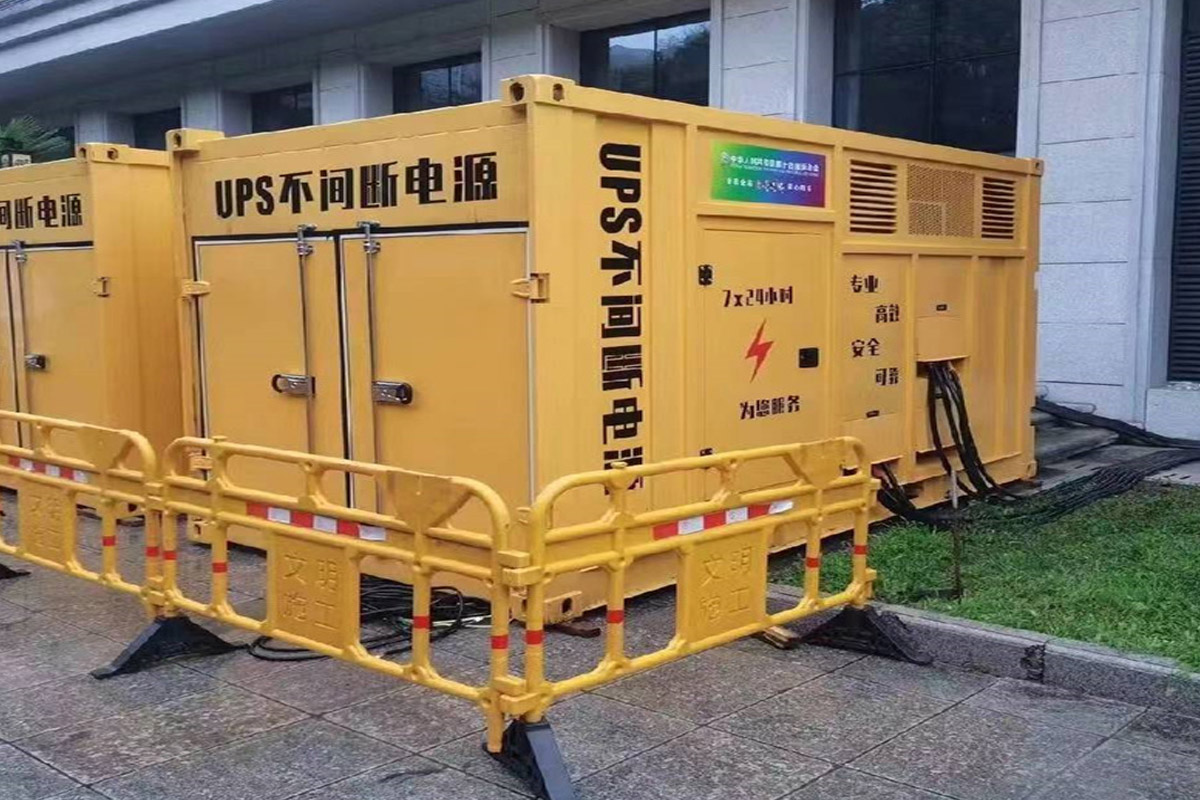 徽县发电机租赁施工现场