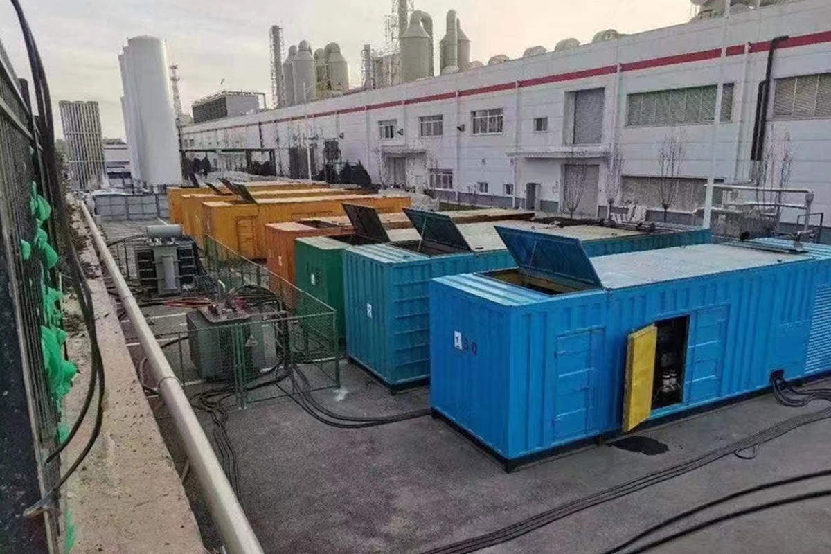 徽县发电机租赁施工现场